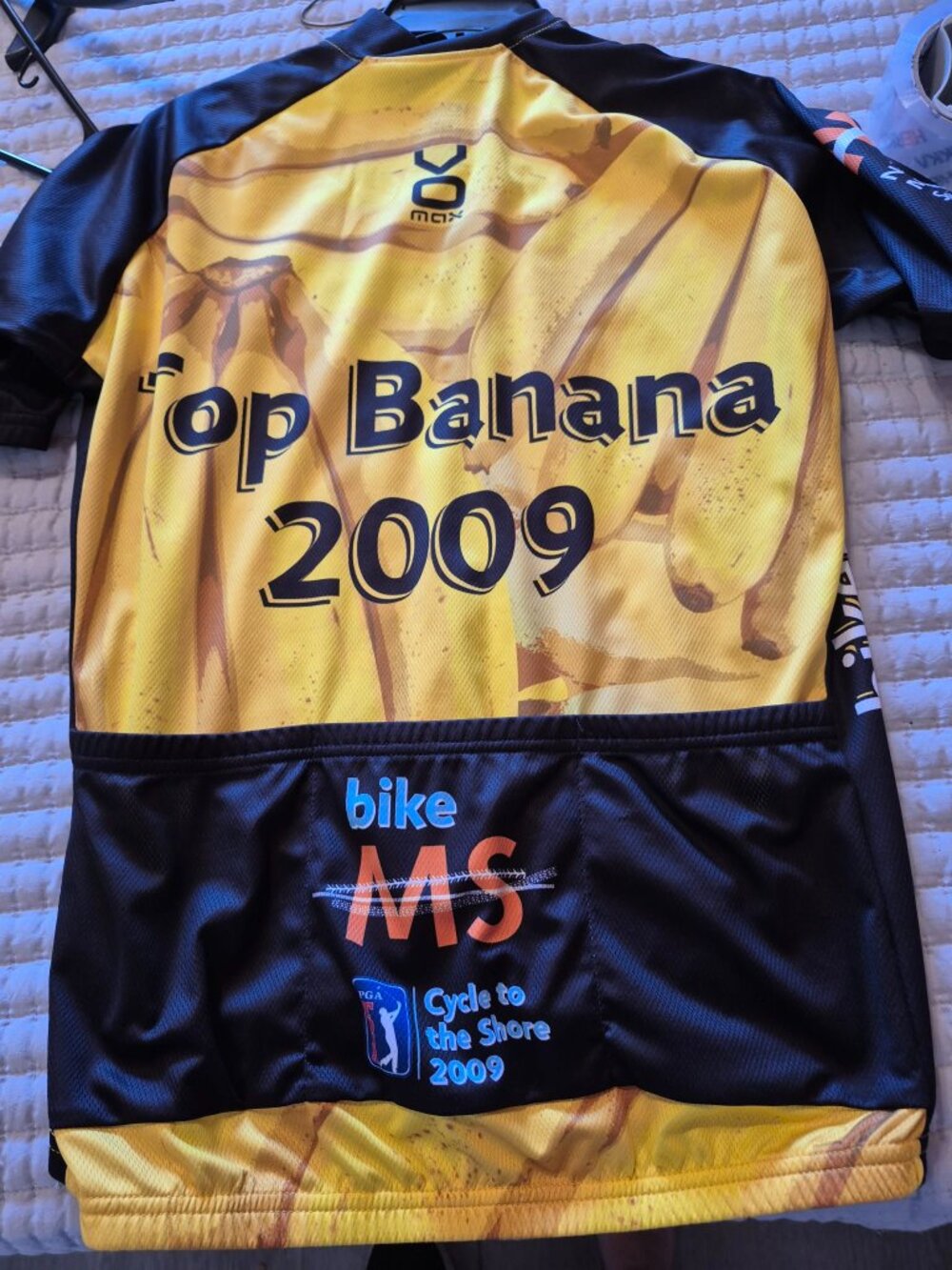 VOmax Top Banana 2009 Bike MS Cycling Jersey Size MEDIUM